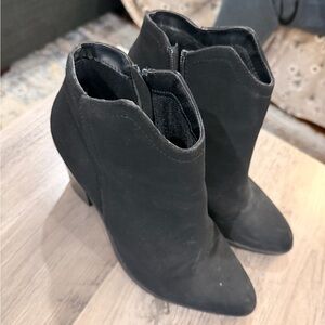 Soda Black Ankle Booties